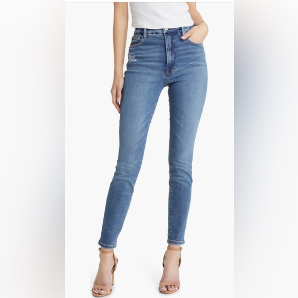 Good American Good Waist High Waisted Skinny Jeans - Picture 1 of 5